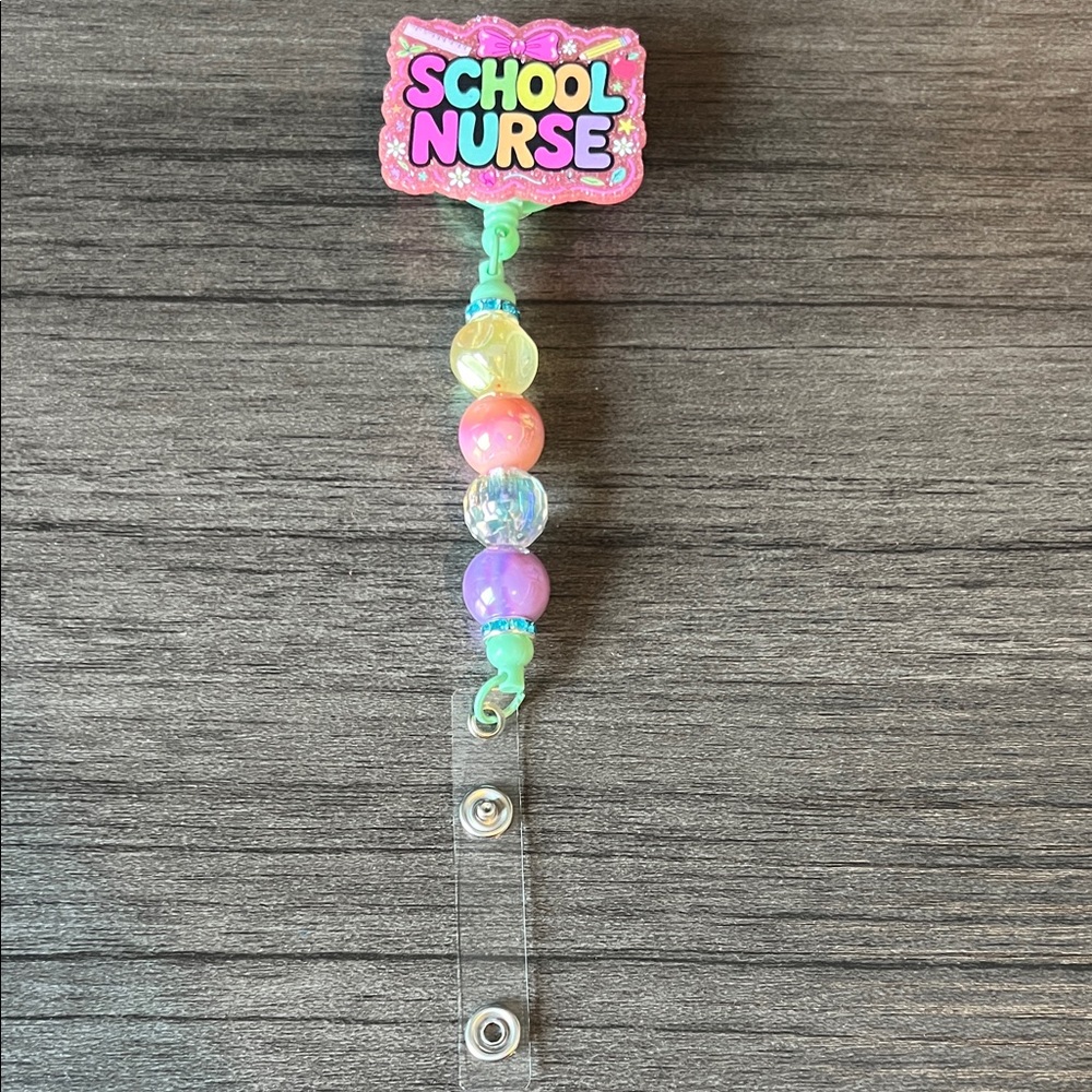 School Nurse badge reel